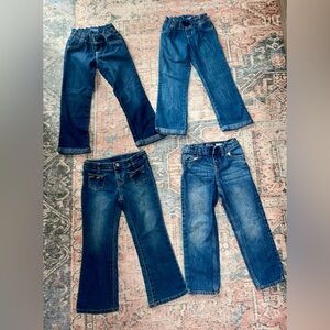 Stylish Kids Denim Jeans Set Size 5 Old Navy- Children’s Place- Osh Kosh